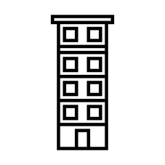 condominium icon in line style