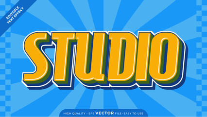 Editable Vintage Text Effect - Retro old school cartoon text in groovy style