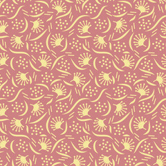 Hand-drawn background Seamless pattern for wallpaper, textile