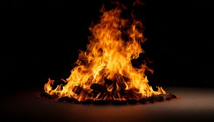 Fototapeta premium fire in the fireplace