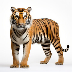 tiger isolated on white background