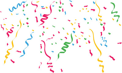 Celebrate Confetti floats down to celebrate Decoration Ribbons