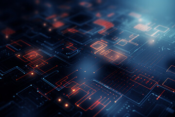 abstract technology background with circuit board