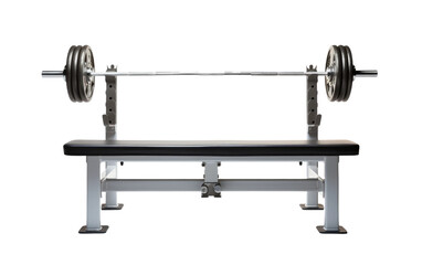 Beautiful And New Weight Bench 3D Character Isolated on Transparent Background PNG.