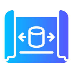 blueprint gradient icon