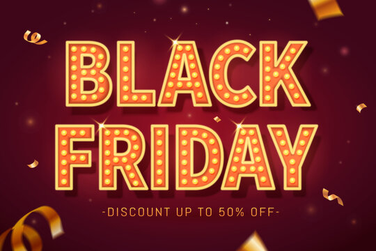 Vintage Black Friday marquee poster