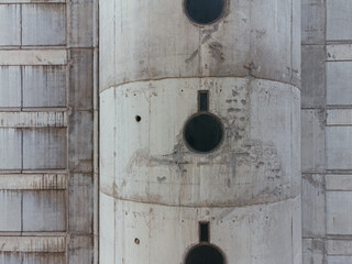 Areal view of the Genex tower, New Belgrade district, Serbia. Europe