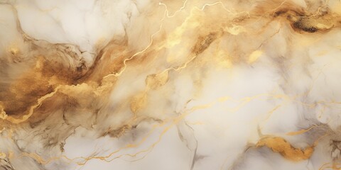 Abstract Elegance in Gold and Marble: An image that blends golden elements with the smooth patterns of marble, exuding an aura of elegance and sophistication , abstract wallpaper background