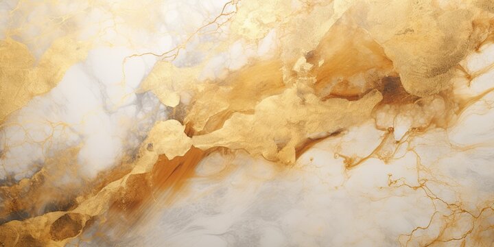 Abstract Elegance in Gold and Marble: An image that blends golden elements with the smooth patterns of marble, exuding an aura of elegance and sophistication , abstract wallpaper background