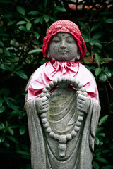 A Jizo Statue at a Local Shrine in Nagoya, Japan