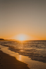 Fototapeta na wymiar Sunrise in South Africa Beach