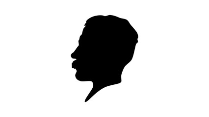 Fridtjof Nansen silhouette