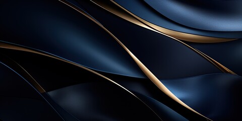 Elegance in Midnight Blue and Gold: An image that captures elegance with a deep midnight blue background adorned with shimmering gold elements, producing a luxurious and opulent atmosphere.
