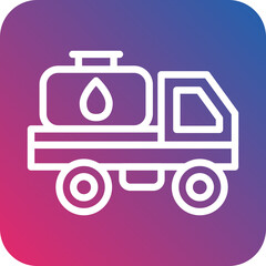 Vector Design Oil Tanker Icon Style