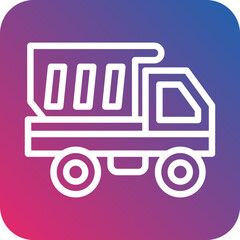 Vector Design Dump Truck Icon Style