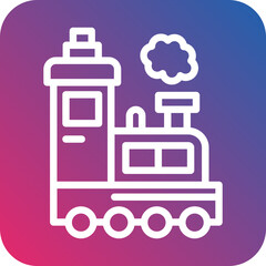 Vector Design Steam Train Icon Style