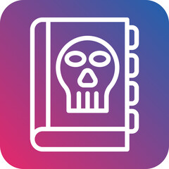 Vector Design Literary Horror Icon Style