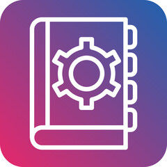 Vector Design Literary Style Icon Style