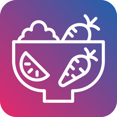 Vector Design Fresh Ingredients Icon Style