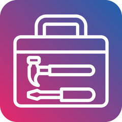 Vector Design Tool Box Icon Style