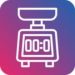 Vector Design Kitchen Scale Icon Style