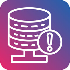 Vector Design Database Alert Icon Style