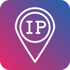 Obraz premium Vector Design IP Address Icon Style