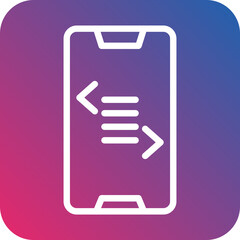 Vector Design Smartphone Coding Icon Style