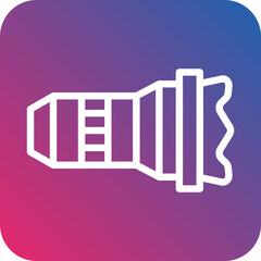Vector Design Camera Lens Icon Style