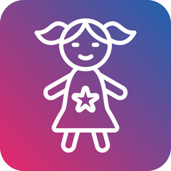 Vector Design Doll Icon Style