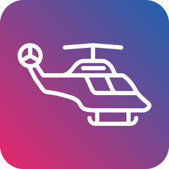 Vector Design Helicopter Icon Style