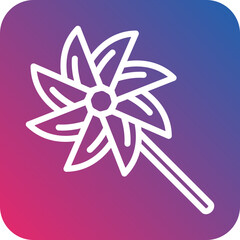 Vector Design Pinwheel Icon Style