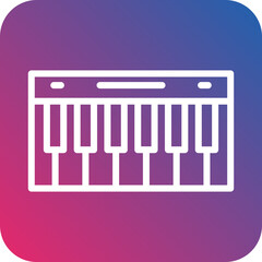 Vector Design Piano Icon Style