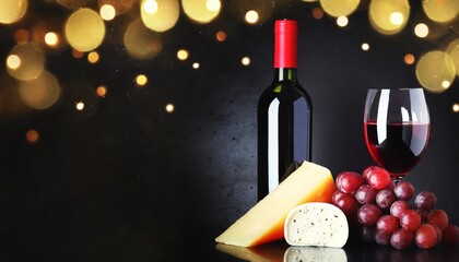 red wine and cheese