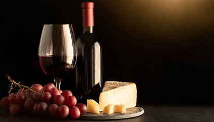 red wine and cheese