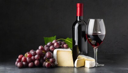 red wine and cheese