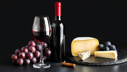 red wine and cheese