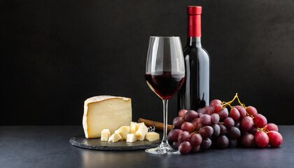 red wine and cheese