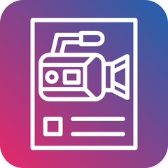 Vector Design Movie Poster Icon Style