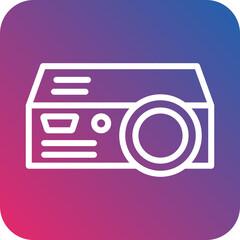Vector Design Projector Icon Style