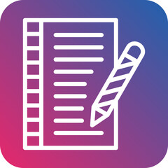 Vector Design Screenwriting Icon Style