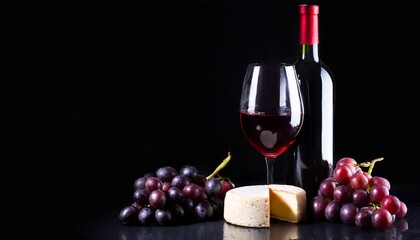 red wine and cheese