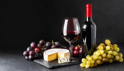 red wine and cheese