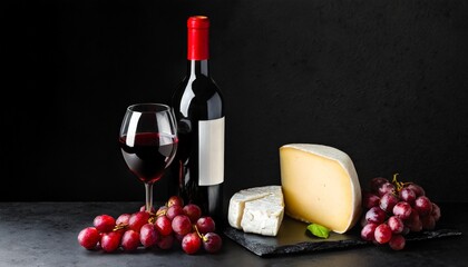 red wine and cheese