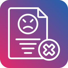 Vector Design Complaint Icon Style