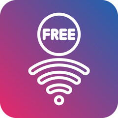 Vector Design Free Wifi Icon Style