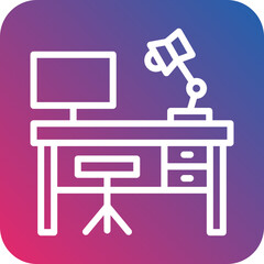 Vector Design Work Table Icon Style