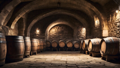 Fototapeta na wymiar wine cellar