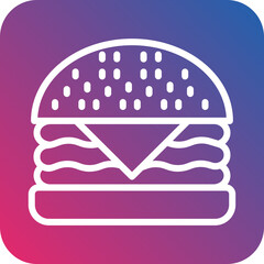 Vector Design Burger Icon Style