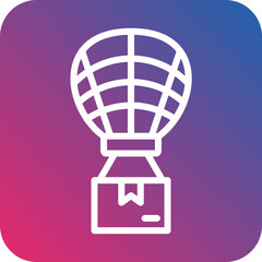 Vector Design Air Balloon Delivery Icon Style